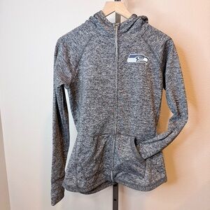 NFL Seattle Seahawks women’s size small gray-black full zip jacket with hood